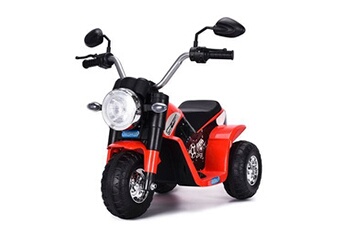 moto électrique rouge 20w véhicule pour enfant 3 à 8 ans 6v charge max. 20kg