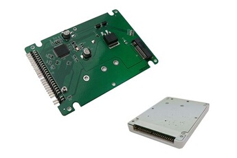 Boitier adaptateur M2 SATA vers IDE 44 pour monter un SSD M.2 en lieu et place d'un disque IDE 2.5