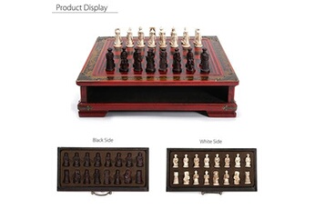 Jeu d'échecs Insma 32Pcs / Set Chessman chinois en terre cuite en bois
