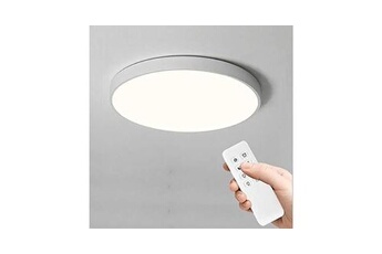 24w plafonnier led dimmable ultra-mince lampe de plafond avec télécommande ip40 lampe plafonnier couleur température réglable led plafonnier