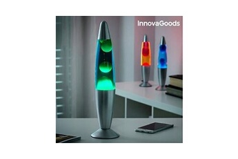 lampes contemporain couleur vert lampe de lave magma innovagoods