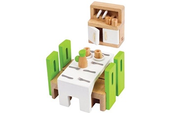 meubles de salle à manger pour maison de poupée, jouet bois