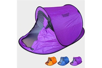 - Tente de plage 2 sièges abri solaire camping protection uv TENDAFACILE XL, Couleur: Pourpre