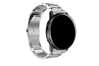 Bracelet pour Galaxy Watch Active2 40mm Maillons en Acier Fermoir papillon Argenté