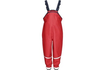 pantalon de pluie avec polaire rouge junior
