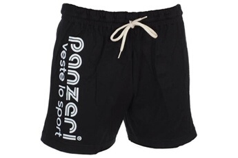 short et bermuda sportswear panzeri shorts multisports uni a noir jersey shor noir taille : m