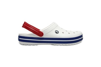 crocs crocband clogs chaussures sandales relaxed fit in blanc en bleu jean 11016 11i [uk m11/w12 us m12]