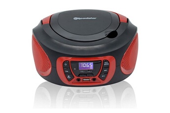 KLIM Speaker Lecteur CD Portable avec Haut-parleurs + Bluetooth