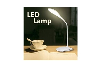 ELINKUME® Créatif Robot Lampe de bureau, Réglable peut mettre des livres  Bois Lampe de chevet avec la nuance de lampe de tissu Vis E27 Pour les