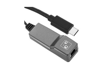 Adaptateur USB-C vers Ethernet, Design Compact - Gris Foncé