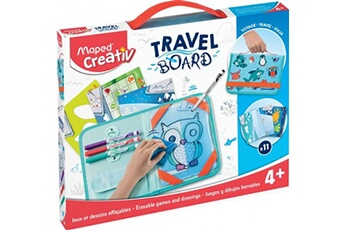 travel board -jeux et dessins effacables ardoise transparente