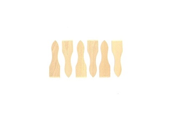 ustensile de cuisine fackelmann lot de 6 spatules à raclette en bois fsc ref 8641550