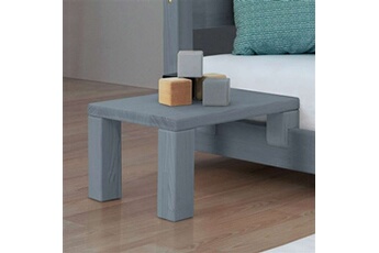 table de chevet à fixer sur le lit - gris - 23 x 32 x 41 cm