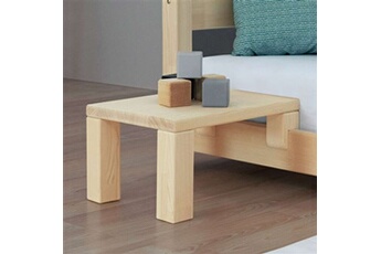 table de chevet à fixer sur le lit - bois vernis - 23 x 32 x 41 cm