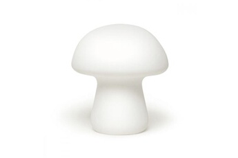 - lampe à poser h10cm champignon - blanc -