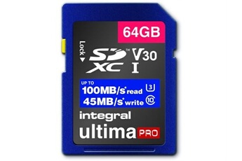Integral UltimaPro X2 - Carte mémoire flash - 64 Go - Video Class V60 /  UHS-II - microSDXC UHS-II - Carte mémoire SD - Achat & prix