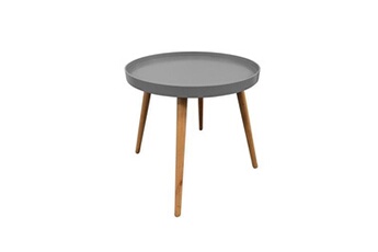 - table plateau ronde - grise