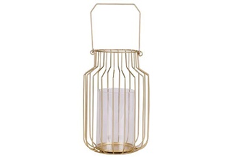 - lanterne ronde design métal gold home - doré - gold home