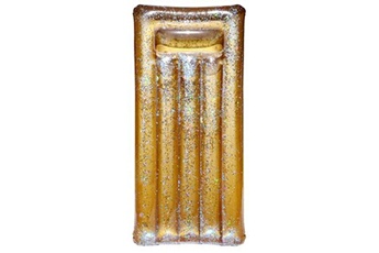 - matelas gonflable à paillettes dorées 181 cm