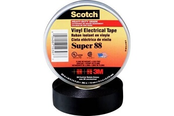 3M 3M SUPER88-25X33 Ruban isolant Scotch® noir (L x l) 33 m x 25 mm 1