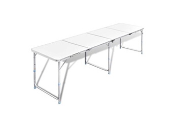 Tectake Table pliante 140 x 70 x 70 cm