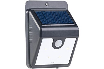 applique solaire à led 50 lm avec capteur pir et fonction veilleuse wl-210.solar