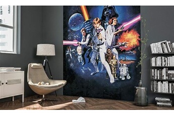 ' 026 de dvd2 Star Wars Papier peint photo non tissé de"Empire Poster Star Wars Classic 1 Taille 200 x 250 cm (Largeur x hauteur), 2 Chemins, avec