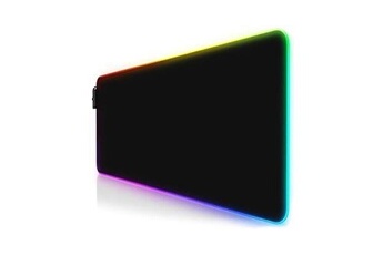 TITANWOLF - RGB Tapis de Souris Gaming XXL - LED Lumineuse Tapis de Souris  Multicolore 11 Modes - 800 x 300mm - Surface antiderapant pour Les Joueurs