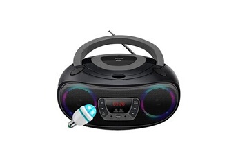 Poste CD Enfant,Radio FM Lecteur CD Portable Boombox,Lecteur Radio CD avec  Bluetooth | Radio FM | USB | Lecteur MP3 | Compatible CD-R/CD-RW,Entrée USB