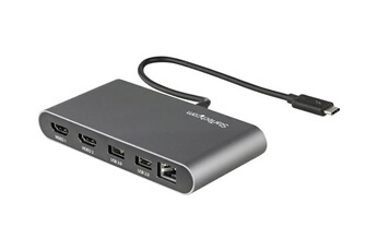 StarTech.com Station d'Accueil pour Ordinateur Portable USB 3.0 à Double  Écran avec HDMI et DVI/VGA, Hub USB-A 6x, GbE, Audio, Docking Station  Universelle Type-A - Windows/macOS/ChromeOS (USB3SDOCKHD) : :  Informatique