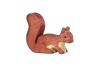 holtztiger - figurine holtztiger ecureuil debout - marron