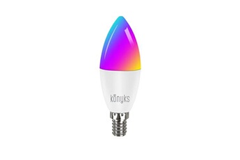 Ampoule connectée Wi-Fi + Buetooth Antalya E14 Max Easy, RGB + Blanc réglable, automatisations, compatible Google Home