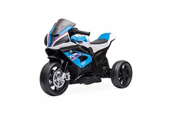 bmw hp4 moto électrique bleue pour enfants 6v 4ah 1 place