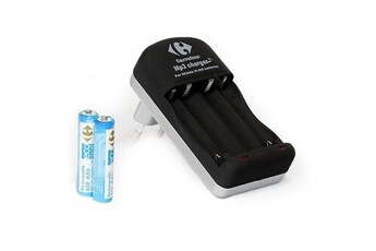 VARTA Plug charger - chargeur pour piles rechargeables AA/AAA avec 4 piles  AA LR06 Pas Cher