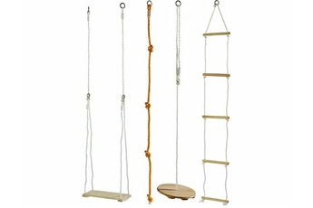 : 4 accessoires pour balançoire en bois
