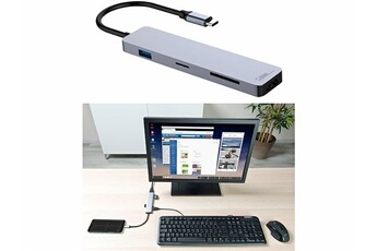 : Hub USB-C et adaptateur PC 60 W compatible avec Samsung DeX