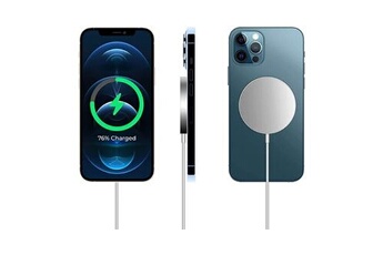 Chargeur pour téléphone mobile Phonillico Chargeur à Induction Blanc  Compatible pour Apple iPhone XS MAX / XS / X / XR / 8 / 8 PLUS / Recharge  Sans Fil Rapide Système Qi Wireless Power