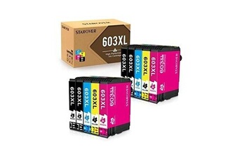 Lot de 10 cartouches noirs (18,2 Ml) et couleurs (14 Ml) compatibles pour EPSON  603 XL, XP-2100 2105 3105 - Jumao - Cartouche d'encre - Achat & prix