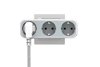 Bloc Multiprise Trio Color avec Interrupteurs Individuels - 3 Prises + 2  Ports USB 2 A – Stickers Inclus - Certifié CE et RoHS - 23 x 8 CM - Blanc :  : Bricolage