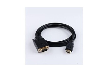 Cabling - CABLING® 2m HDMI mâle vers VGA mâle D-sub HD 15 broches M/M  Adaptateur connecteur câble pour écran PC LCD TV HD pour ordinateur  portable - Convertisseur Audio et Vidéo 