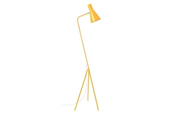 95312 lampadaire liseuse articulé métal jaune l 40 p 40 h 160 cm ampoule e27