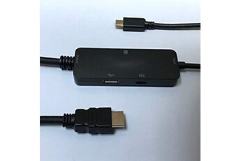 Câble USB-C vers HDMI avec Power Delivery, USB & Port de Carte SD / TF, Câble Thunderbolt 3/Type C Dex pour Samsung Galaxy S9/S8/Note