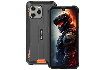 BV5300 Téléphone Portable Incassable Etanché 4G 6.1 7Go+32Go 5MP+13MP 6580mAh Face ID Dual SIM - Orange