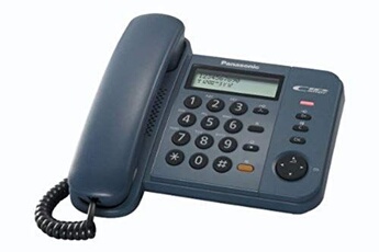 Téléphone fixe sans fil Solo - KX-TGC420FRW - Blanc PANASONIC : le téléphone  fixe à Prix Carrefour