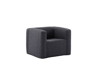 fauteuil gonflable - intérieur et extérieur - couleur gris foncé
