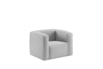fauteuil gonflable - intérieur et extérieur - couleur gris clair