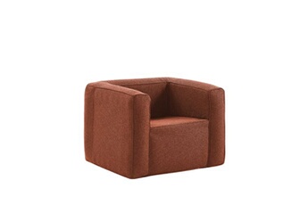 fauteuil gonflable - intérieur et extérieur - couleur terracotta