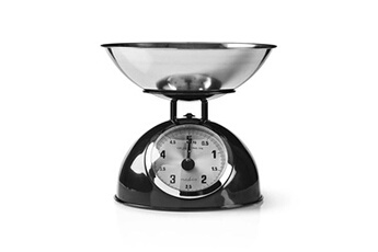 balance de cuisine rétro analogique métal noir 5kg max