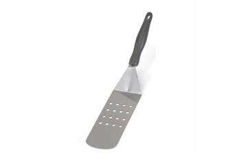 ustensile de cuisine pujadas spatule professionnel perforée l 42 cm - 2 coloris - - noir - inox