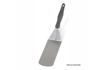 ustensile de cuisine pujadas spatule professionnelle renforcée l 34,5 cm - 2 coloris - - noir - inox